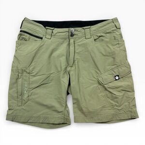 TRUWERK T1 Werkshort Men 34 Green Nylon 8-Pocket 8.5" Inseam Utility Shorts